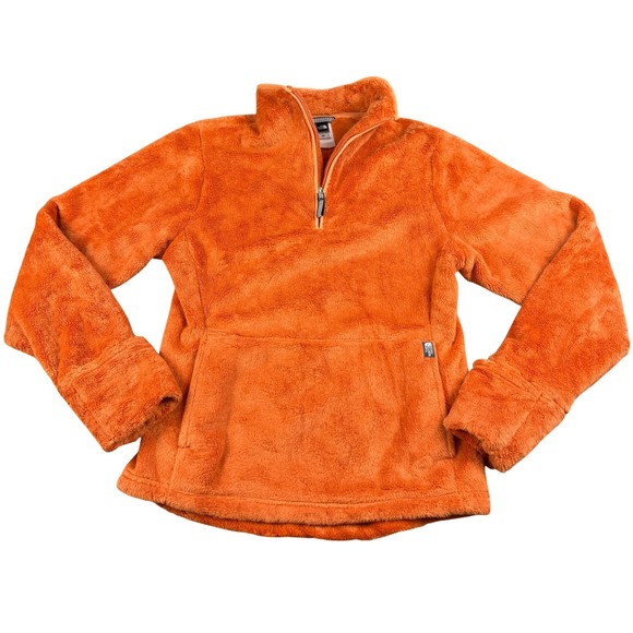 The North Face Tops - North Face Osito Fleece Pullover Womens Small Orange Gorpcore Teddy Sherpa Cozy